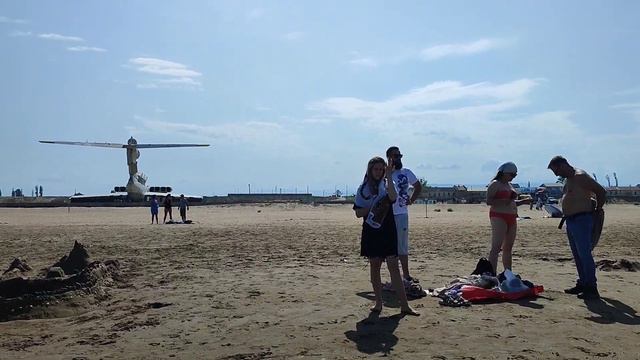 Дагестан. Пляж Авадан.Экраноплан "Лунь " август 2023 смотреть онлайн
