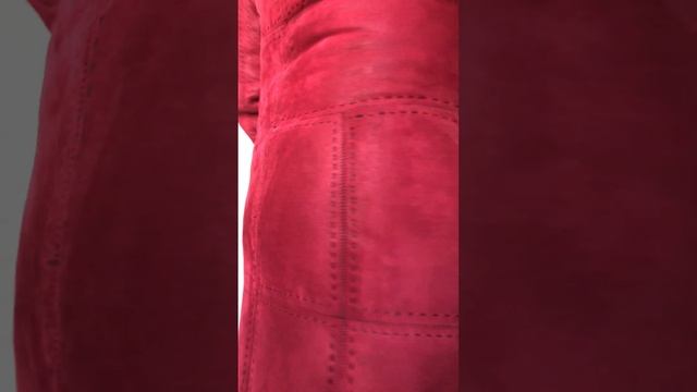 Дубленка женская цв.Рубиново-красный купить за 12500 ₽ в интернет-магазине дл.108 см р.42-44 /11602 смотреть онлайн