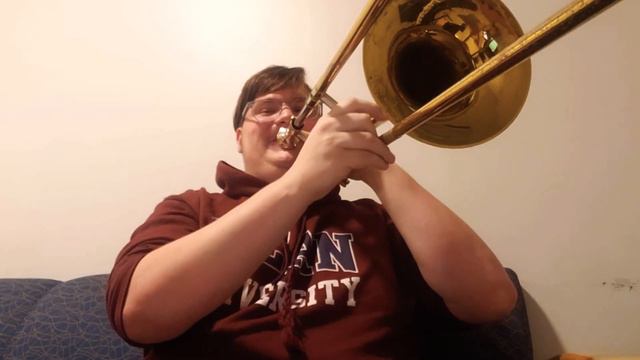 Memories by Lucky Chops (Bass) Trombone cover (Read description) смотреть онлайн
