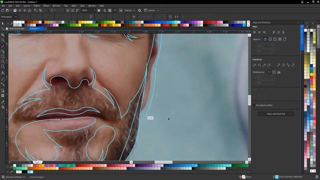 Tutorial Character David Beckham Speed Art Corel Draw смотреть онлайн