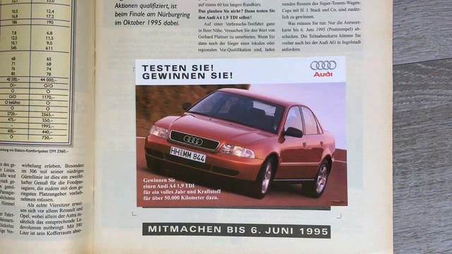 Nur 3,3 Liter Diesel Verbrauch im Audi A4 TDI 1995 смотреть онлайн