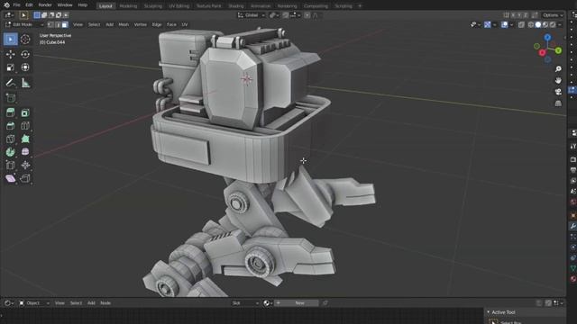 Robot Speed Modeling - Grid Modeler (blender addon) смотреть онлайн