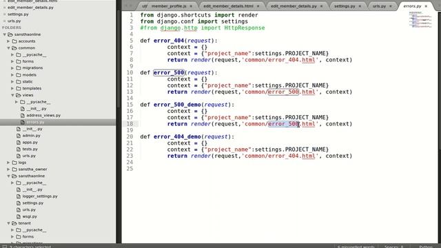 How to create custom 404 and 500 error page in django смотреть онлайн
