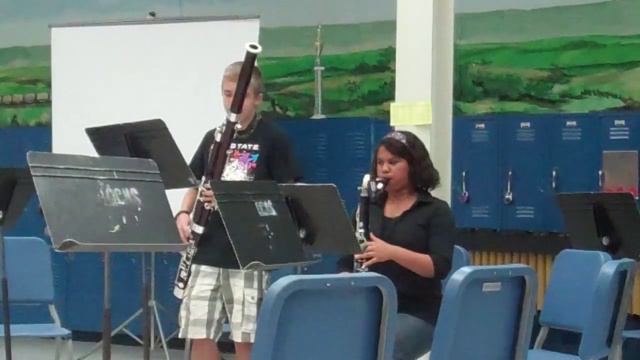 Bassoon/Bass Clarinet 8th grade duet OCMS смотреть онлайн