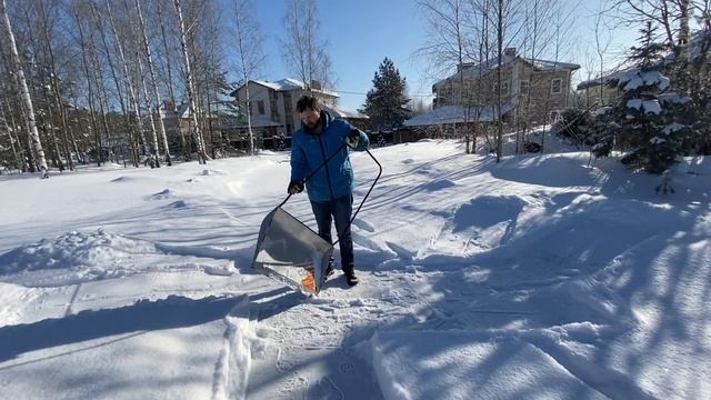 Уборка снега | Cкрепер - волокуша | Обзор движка БелЦентроМаш Супер прочный ковш 1459 смотреть онлайн