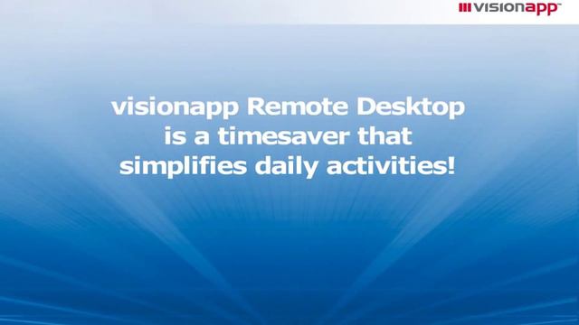 visionapp Remote Desktop 2010 - the Universal Admin Cockpit смотреть онлайн