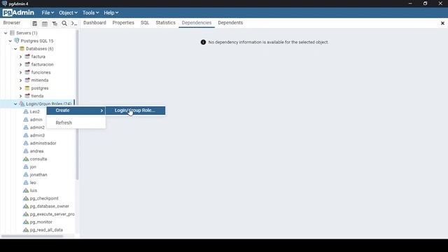 Creación de roles y usuarios en PostgreSQL смотреть онлайн
