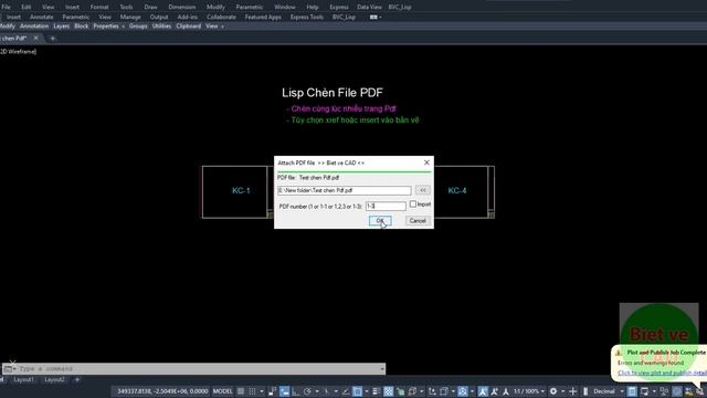 Lisp chèn nhanh nhiều trang Pdf (lệnh IPDF) смотреть онлайн