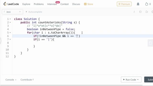 Count Asterisks LeetCode Solution Java ( leetcode 2315 ) смотреть онлайн