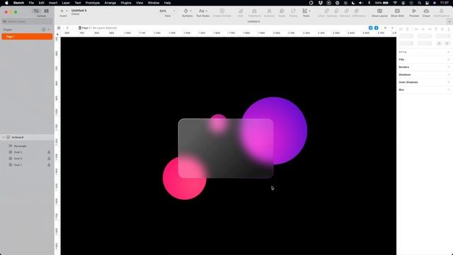 How to Create Glass Card Effect - Sketch Tutorial смотреть онлайн
