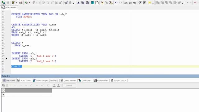 Oracle materialized view refresh fast on commit смотреть онлайн