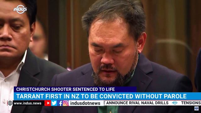Christchurch Shooter Sentenced To Life | Indus News | Indus News Bulletin смотреть онлайн