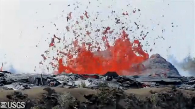 Извержение лавы в Килауэа смотреть онлайн