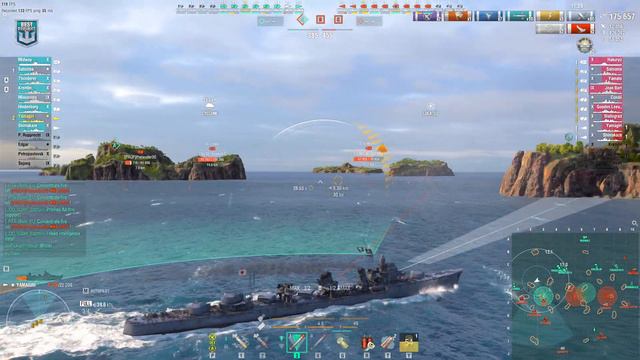 Super-destroyer Yamagiri: Torpedo terror on map Loop, 392k damage - World of Warships смотреть онлайн