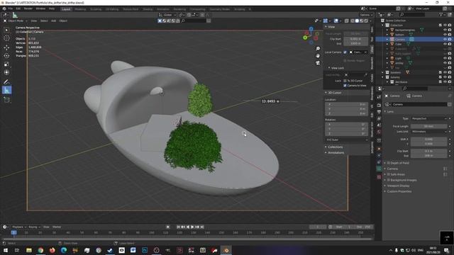 Remove grey area when rendering in Blender. смотреть онлайн