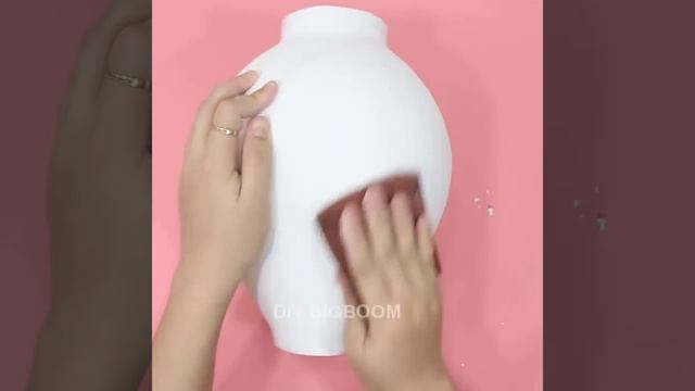 Grape Flower vase making with plaster and balloon смотреть онлайн