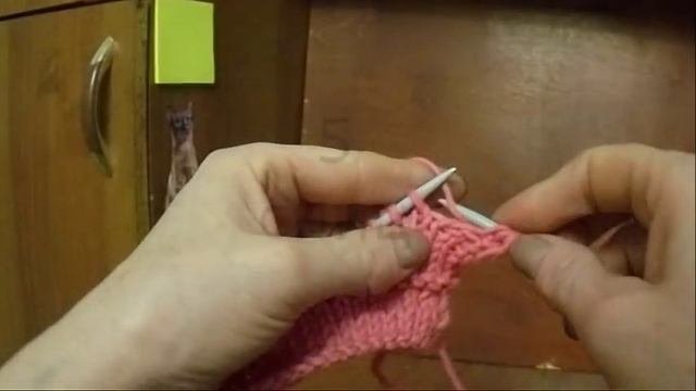 как оформить край изделия спицами (отворот, зубчики). смотреть онлайн