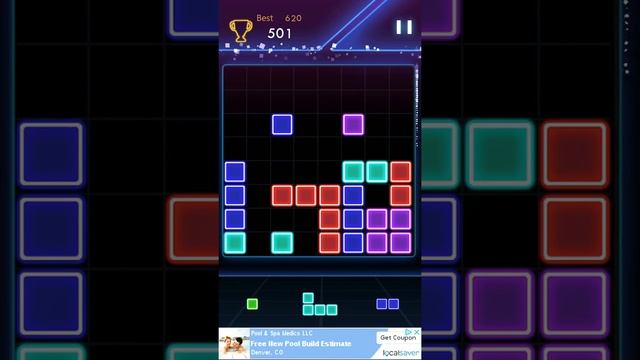 Neon block puzzle смотреть онлайн