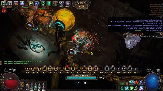 [Path of Exile 3.21] AFK Tier 13 Blighted Maps in Crucible League Carrion Golem Necromancer смотреть онлайн