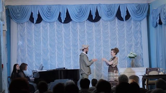 Р. Леонковалло "Паяцы", дуэт Арлекино и Коломбины, исп. Георгий Буньков и Ольга Богоявленских. смотреть онлайн