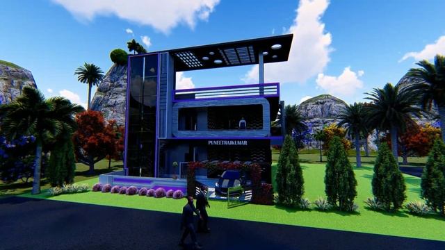 The New Aesthetic Building | 30×40 Site East Face | Lumion Rendering | Sketch up+Lumion смотреть онлайн