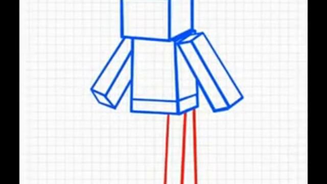 Рисуем Стива из Майнкрафт / Drawing Steve from Minecraft смотреть онлайн