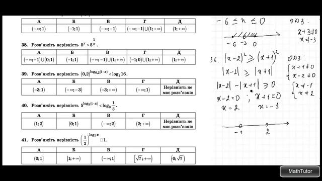 Показательные и логарифмические неравенства. Подготовка к ЗНО. Урок 107 смотреть онлайн
