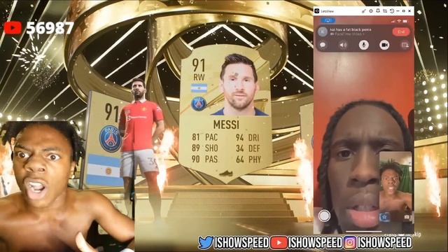 iShowSpeed Finally Packs MESSI.. смотреть онлайн