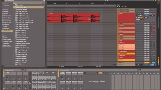 Темплейт под продакшн и саунд-дизайн в Ableton Live смотреть онлайн