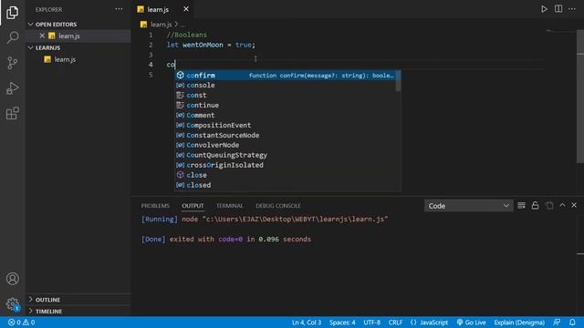 Learn JavaScript Basics for Beginners - JavaScript Boolean смотреть онлайн
