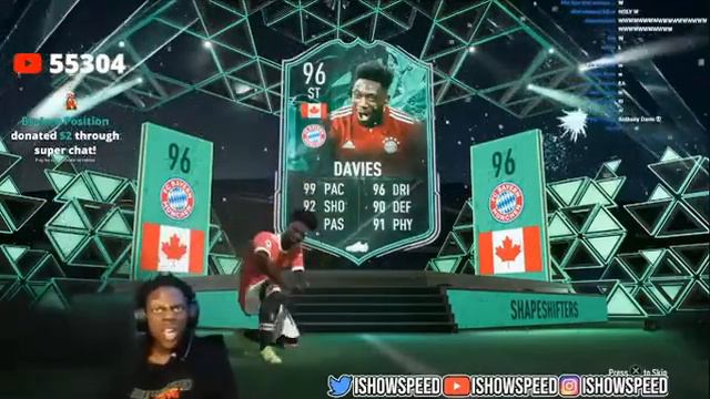 IShowSpeed packs Anthony Davis on FIFA смотреть онлайн