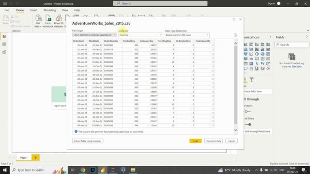 Import CSV file in Power BI смотреть онлайн