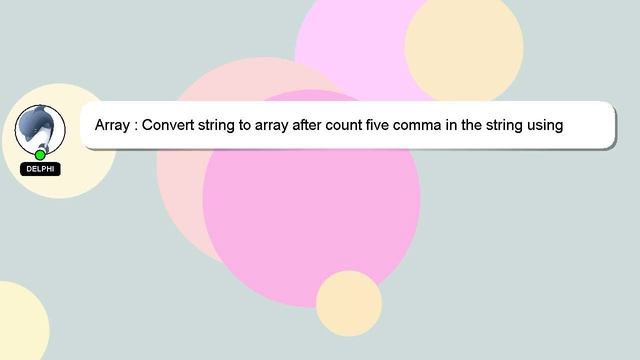 Array : Convert string to array after count five comma in the string using PHP смотреть онлайн