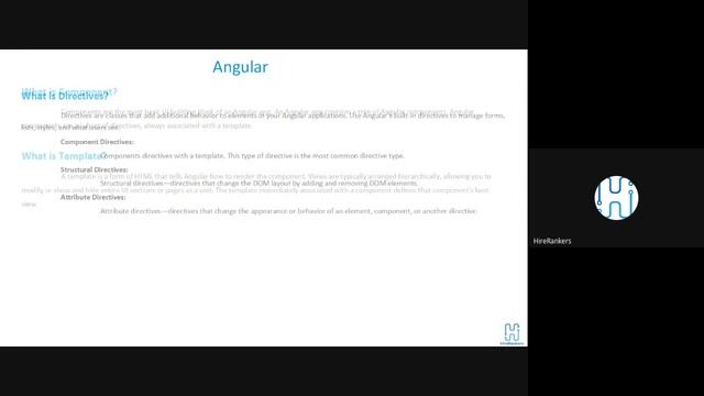 Angular Tutorial - 39 | TypeScript Component, Template & Directives | HireRankers смотреть онлайн