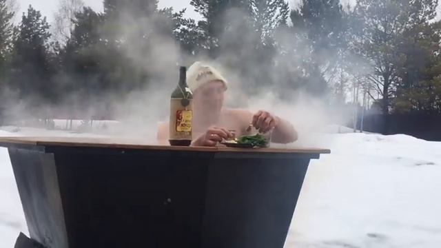 Русское парение в банном чане зимой смотреть онлайн