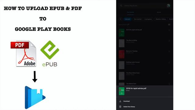 How To Upload PDF EPUB To Google Play Books смотреть онлайн