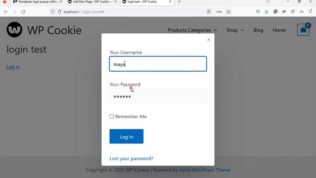Login popup in WordPress without plugins [37] смотреть онлайн