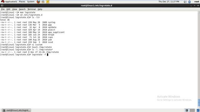 How to rotate a logfile manually step by stp in linux 6 смотреть онлайн
