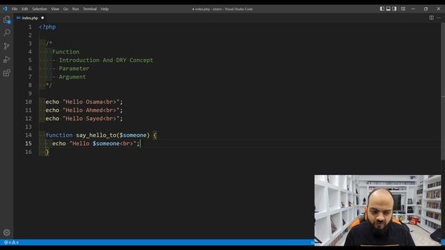 Learn PHP 8 In Arabic 2022 - #043 - Function Introduction And DRY Concept смотреть онлайн