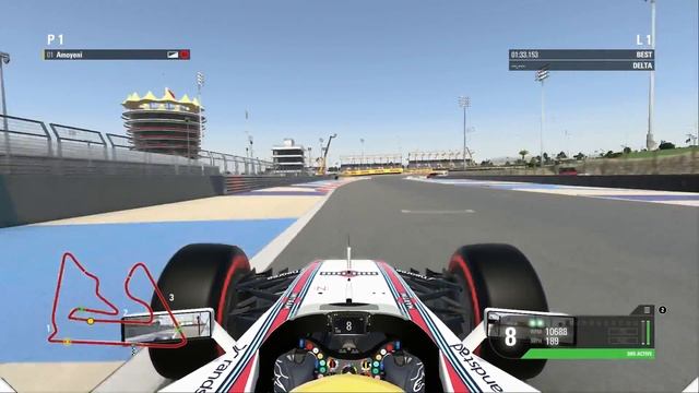 V8 2016 F1 CARS - Bahrain Hotlap Reverse (F1 2016 Game) смотреть онлайн