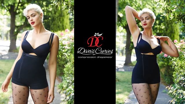 Supper Model Stefania Ferrario With Diva's Curves Shapewear Compression смотреть онлайн
