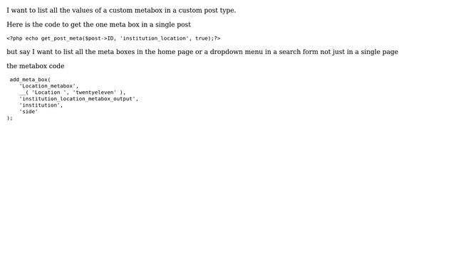 Wordpress: Get all meta boxes values (2 Solutions!!) смотреть онлайн