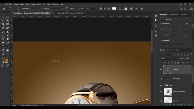 Photoshop Tutorial - How to Banner Ads Design in Photoshop смотреть онлайн