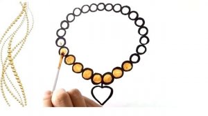 Как нарисовать и раскрасить БУСЫ или ОЖЕРЕЛЬЕ. Простые раскраски для детей.