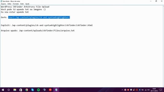 WordPress CKFinder Arbitrary File Upload [2017]
