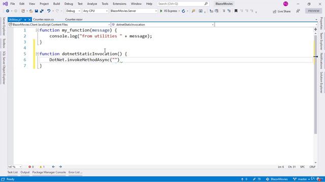 29. Вызов статических методов C# из JavaScript (Invoking Static C# Methods from JavaScript)