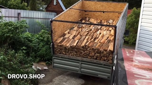 Доставка дров в Московской области. Равномерная укладка в кузов. Честный объем. смотреть онлайн