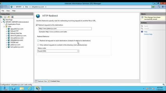 HTTP Redirect : How to configure in IIS 8 on Windows Server 2012 смотреть онлайн