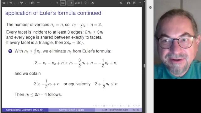 Convex Hulls in Three Dimensions have a Linear Complexity in the Number of Vertices смотреть онлайн