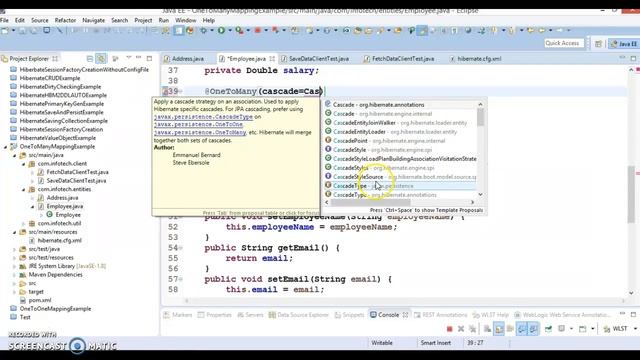 One To Many Mapping in hibernate смотреть онлайн